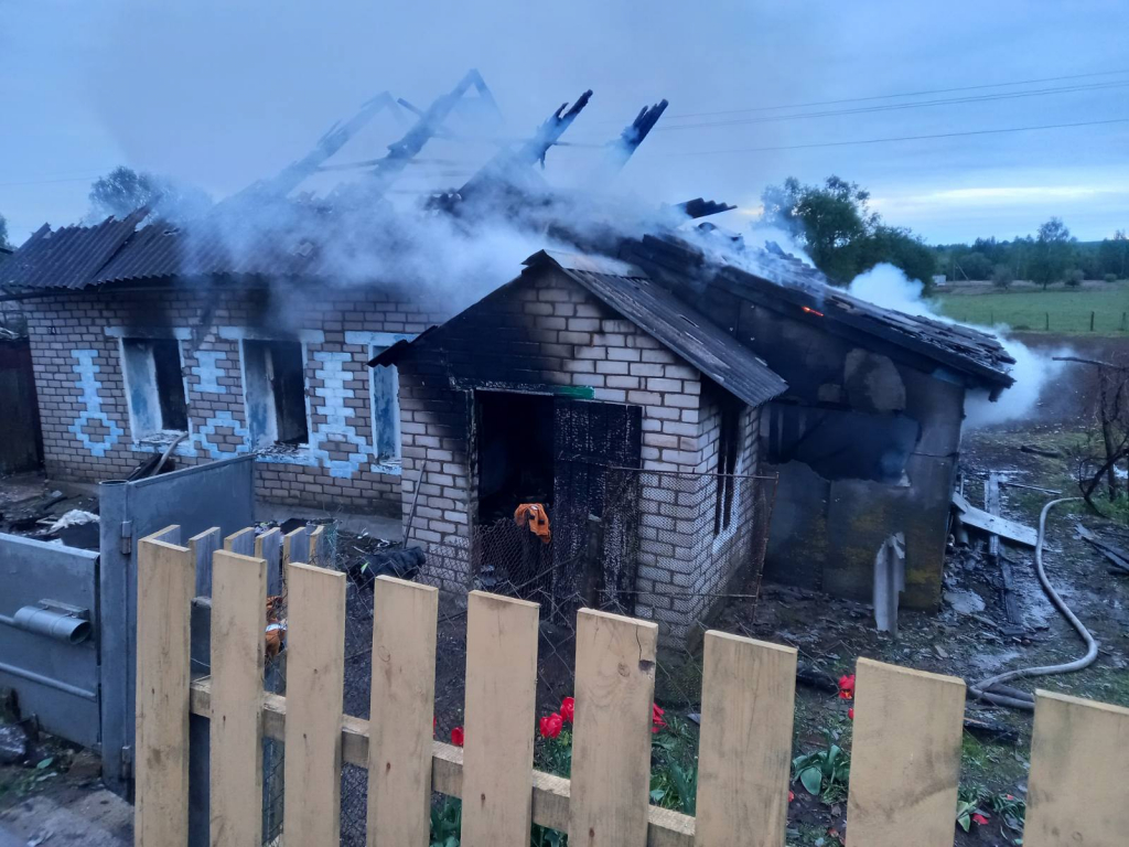 На пожаре в Мстиславле погибли четыре человека